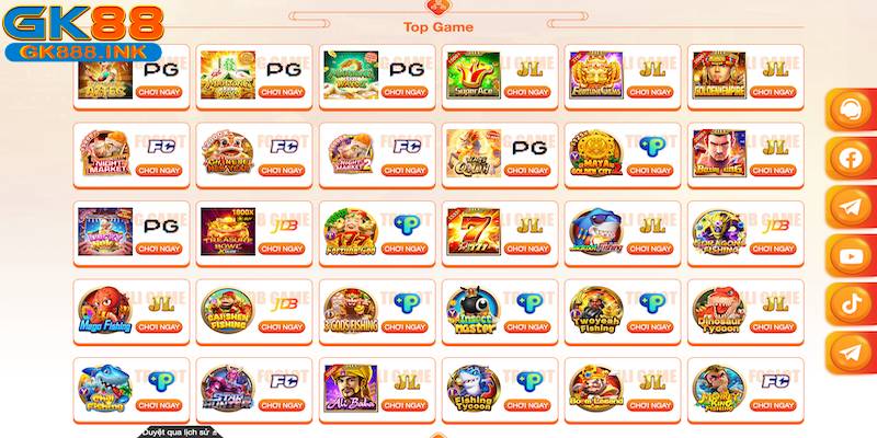 5 nhà phát triển game nổ hũ GK88 đỉnh cao